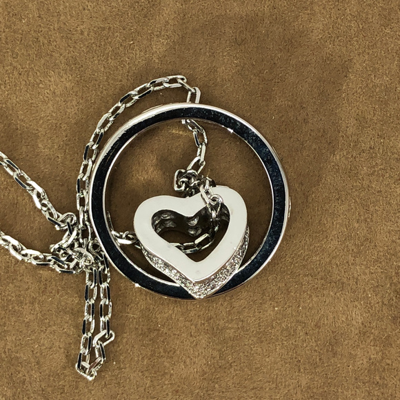 To Infinity and Back with My Heart CZ Necklace - Picture 5 of 7